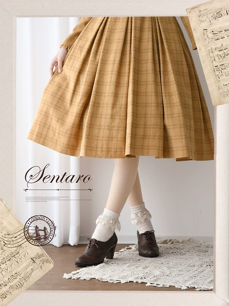 Retro Lolita Heel Shoes Handmade Perforated Strap Leather Shoes - Image 8