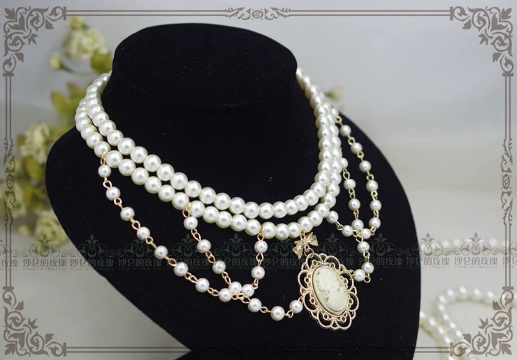 Manor Ball II - Retro Lolita Necklace Pearl Necklace - Image 10