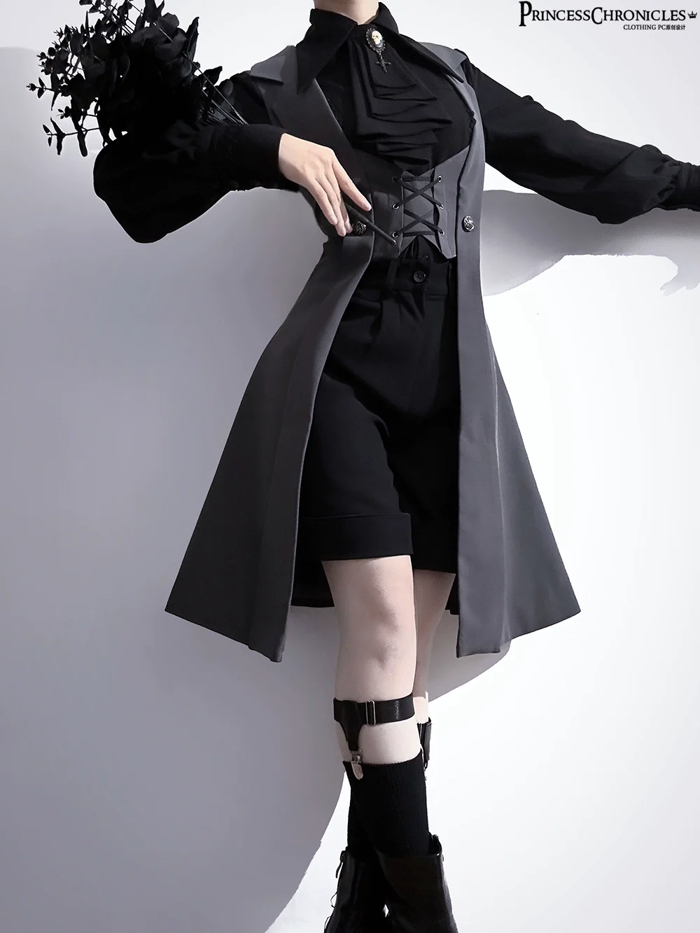 The Night Prelude - Retro Lolita Vest Gothic Lolita Black Waistcoat - Image 10