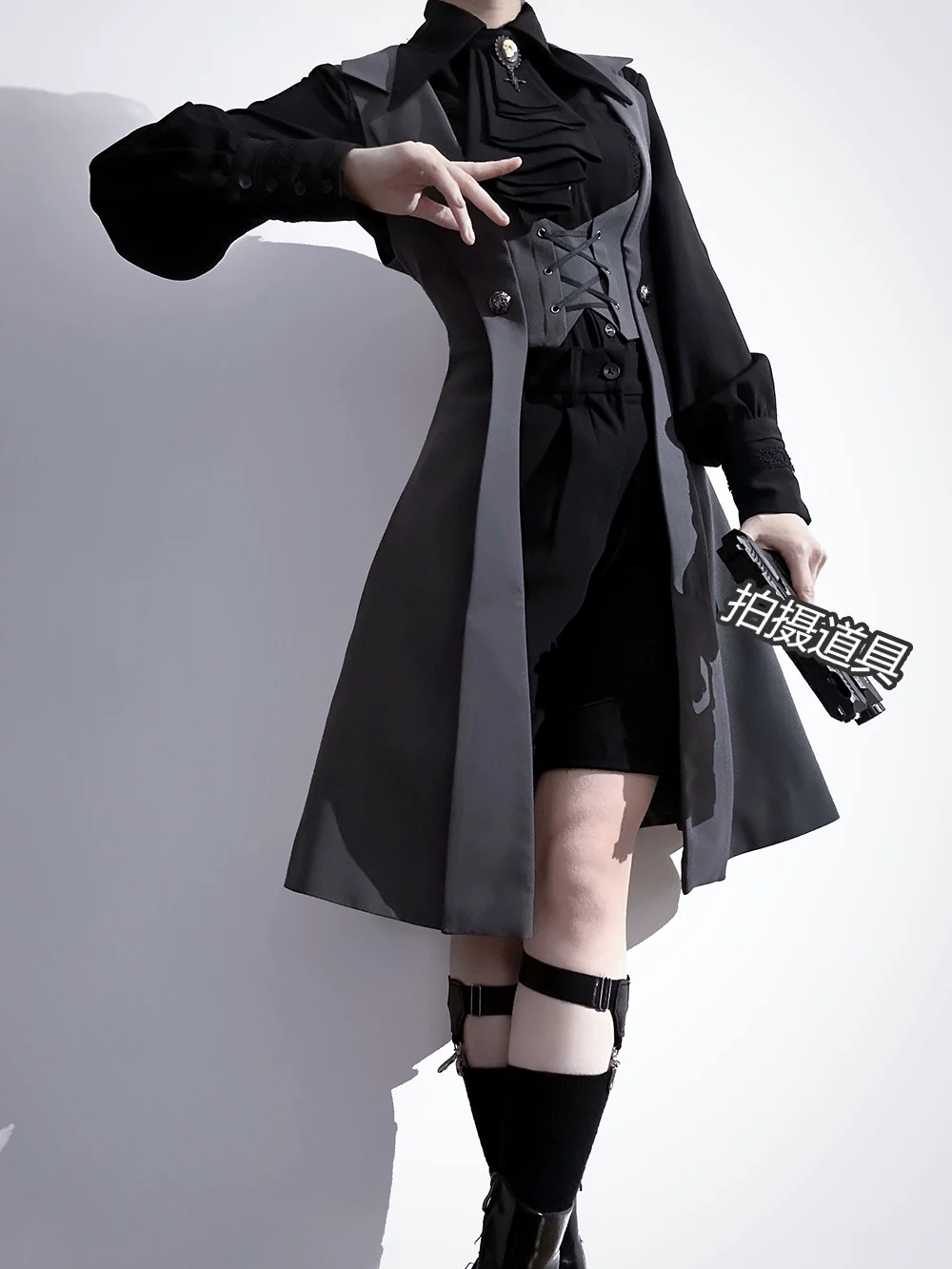The Night Prelude - Retro Lolita Vest Gothic Lolita Black Waistcoat - Image 11