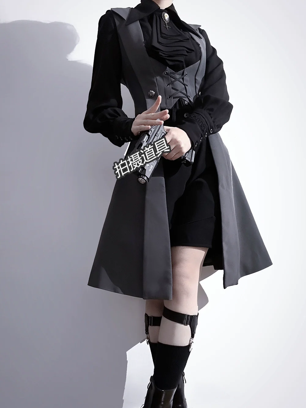 The Night Prelude - Retro Lolita Vest Gothic Lolita Black Waistcoat - Image 12