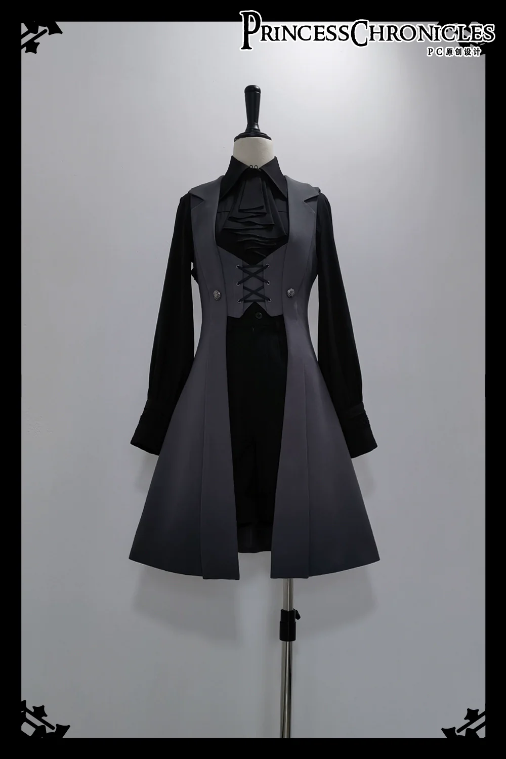The Night Prelude - Retro Lolita Vest Gothic Lolita Black Waistcoat - Image 13