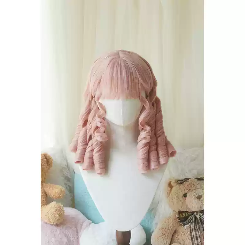 Imperial Tea - Retro Lolita Wig Short Roman Curl Hairpiece - Image 11