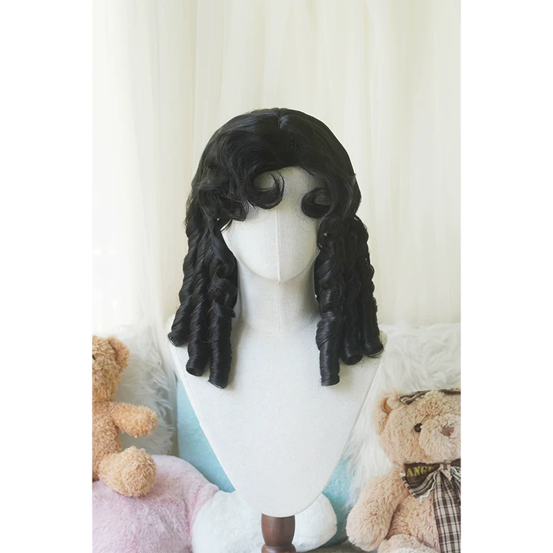 Imperial Tea - Retro Lolita Wig Short Roman Curl Hairpiece - Image 6