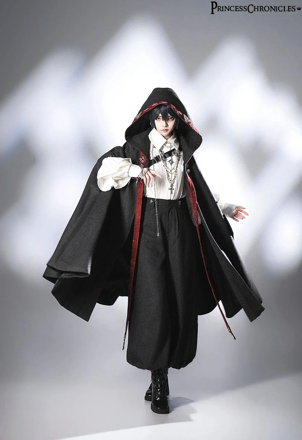 Divine Covenant - Retro Ouji Lolita Pants Suit Male Lolita Long Cape