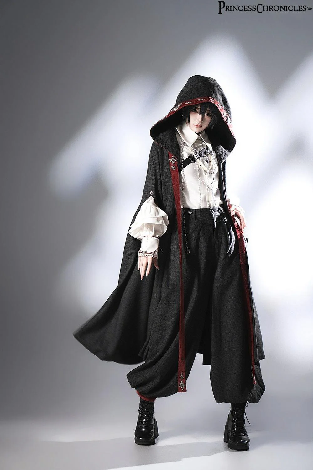 Divine Covenant - Retro Ouji Lolita Pants Suit Male Lolita Long Cape - Image 2