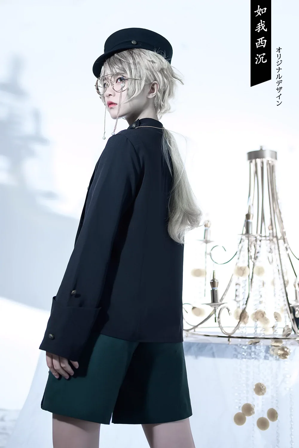 Ruwoxichen - Retro Ouji Lolita Prince Style Black Blouse - Image 22