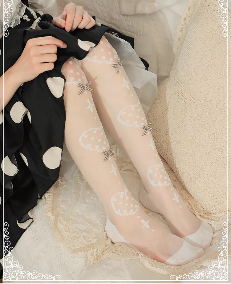 Roji roji - Super Thin Summer Lolita Knee Socks - Image 16