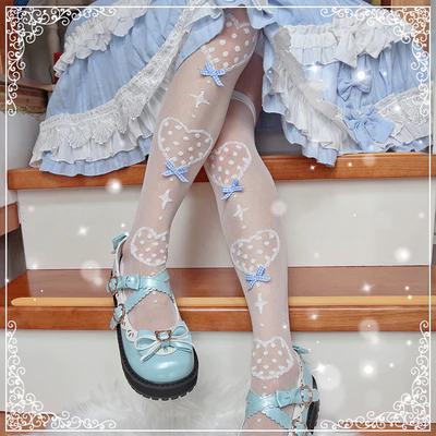 Roji roji - Super Thin Summer Lolita Knee Socks - Image 20