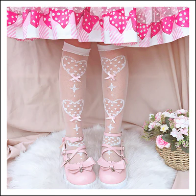 Roji roji - Super Thin Summer Lolita Knee Socks - Image 21