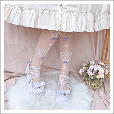 Roji roji - Super Thin Summer Lolita Knee Socks - Image 26
