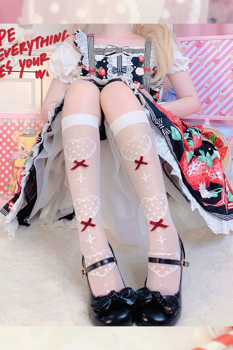 Roji roji - Super Thin Summer Lolita Knee Socks - Image 6