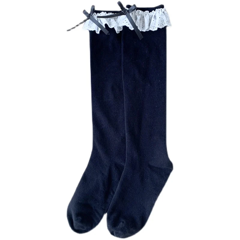 Sweet Lolita Lace Cotton Calf Socks - Image 5