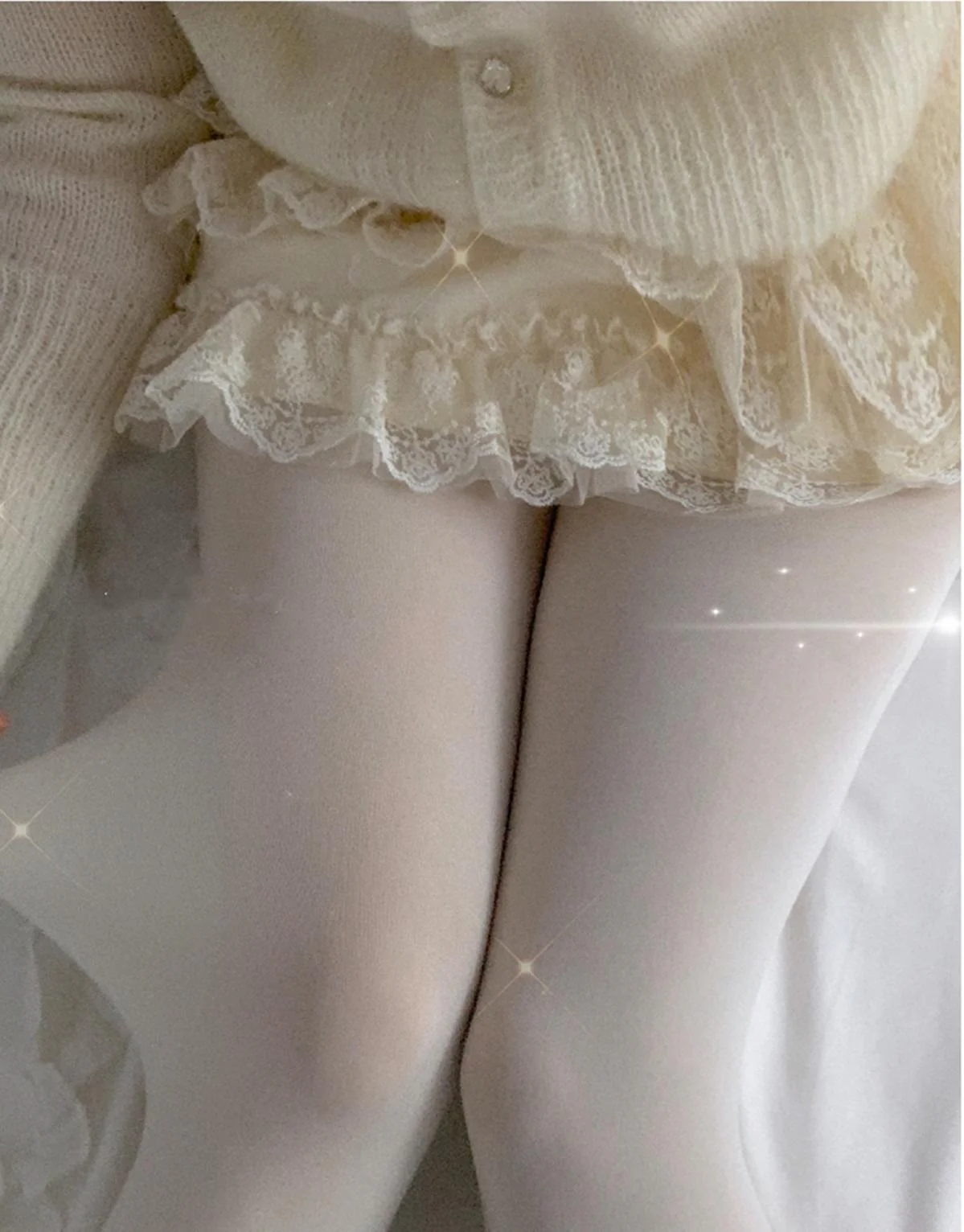 Winter Lolita Pantyhose Velvet Thicken Tights - Image 3