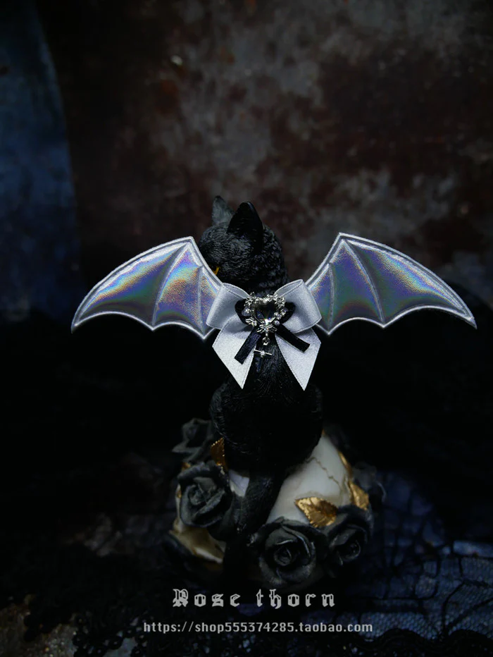 Rose Thorn - Multicolors Gothic Lolita Little Bat Brooch Hairpin - Image 17