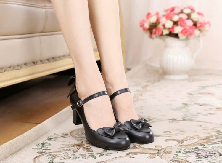 Kawaii Lolita Round Toe Shoes - Image 17