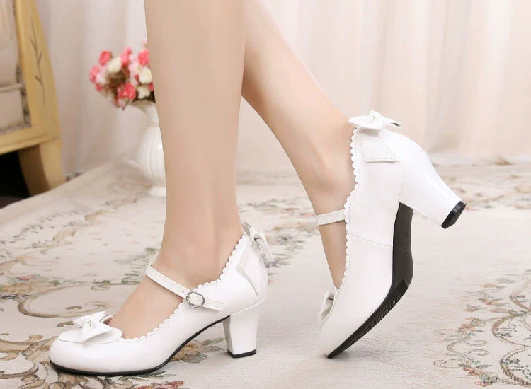 Kawaii Lolita Round Toe Shoes - Image 19