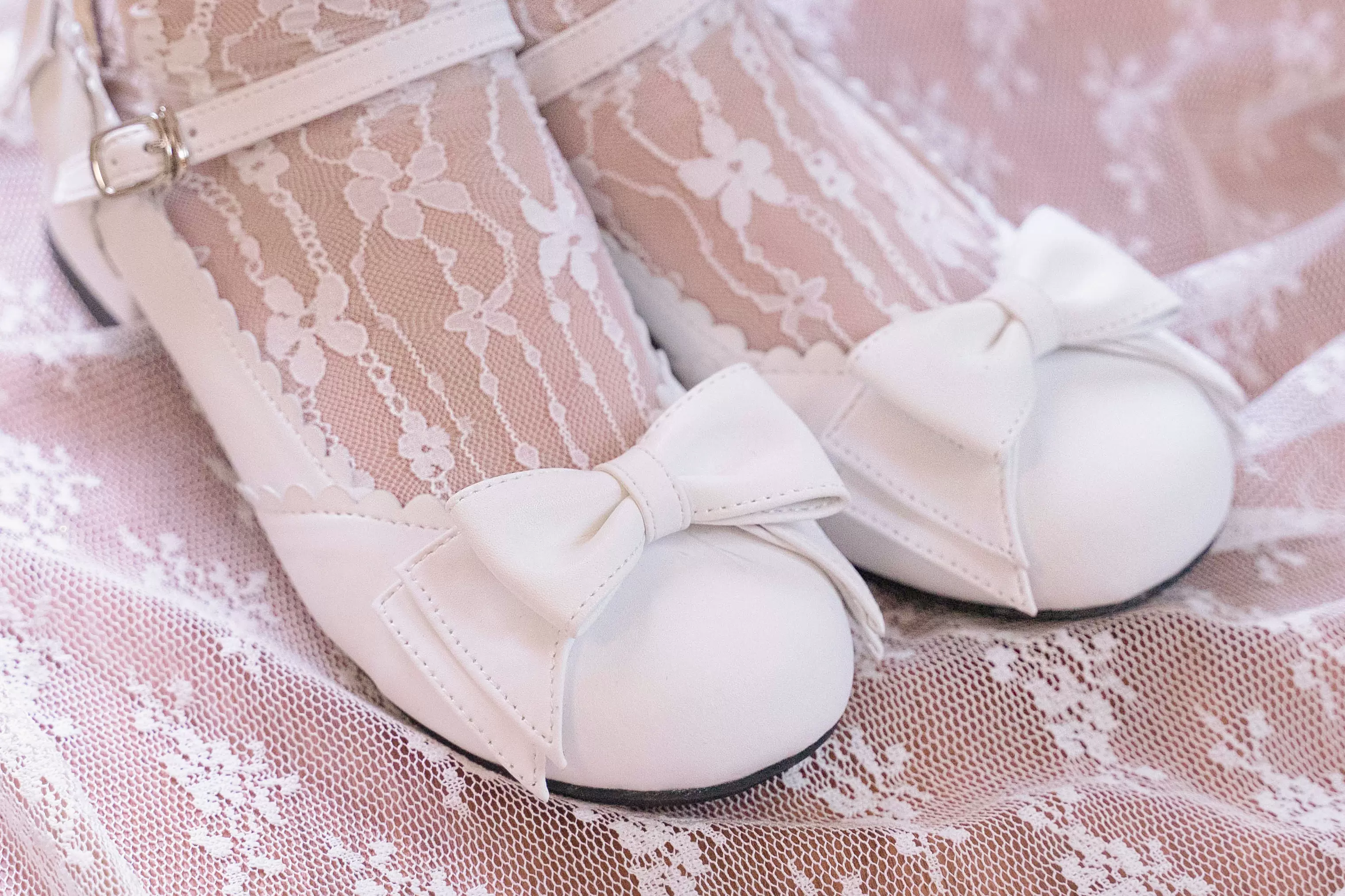 Round Toe Lolita Shoes Sweet Bow Design Size 33-41 - Image 15