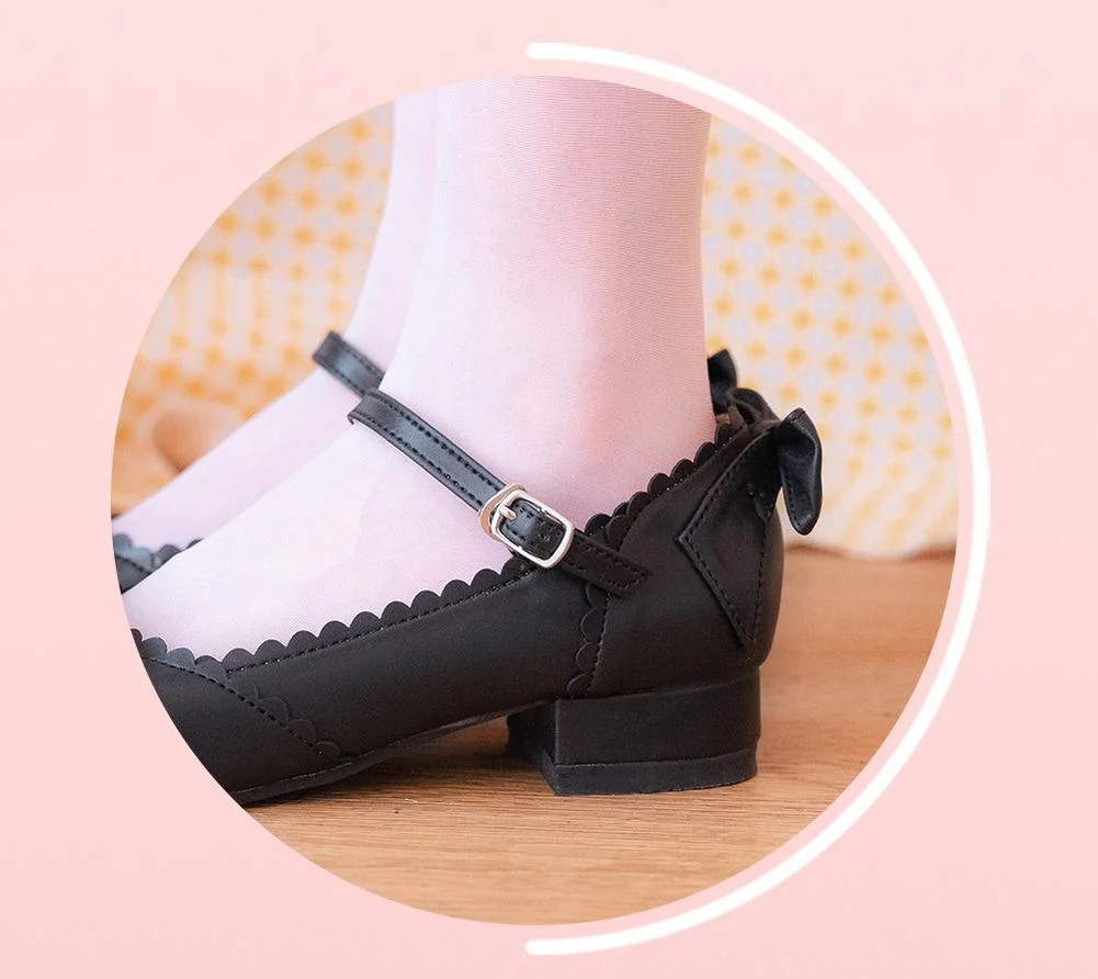 Round Toe Lolita Shoes Sweet Bow Design Size 33-41 - Image 24