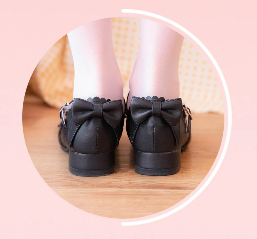Round Toe Lolita Shoes Sweet Bow Design Size 33-41 - Image 25