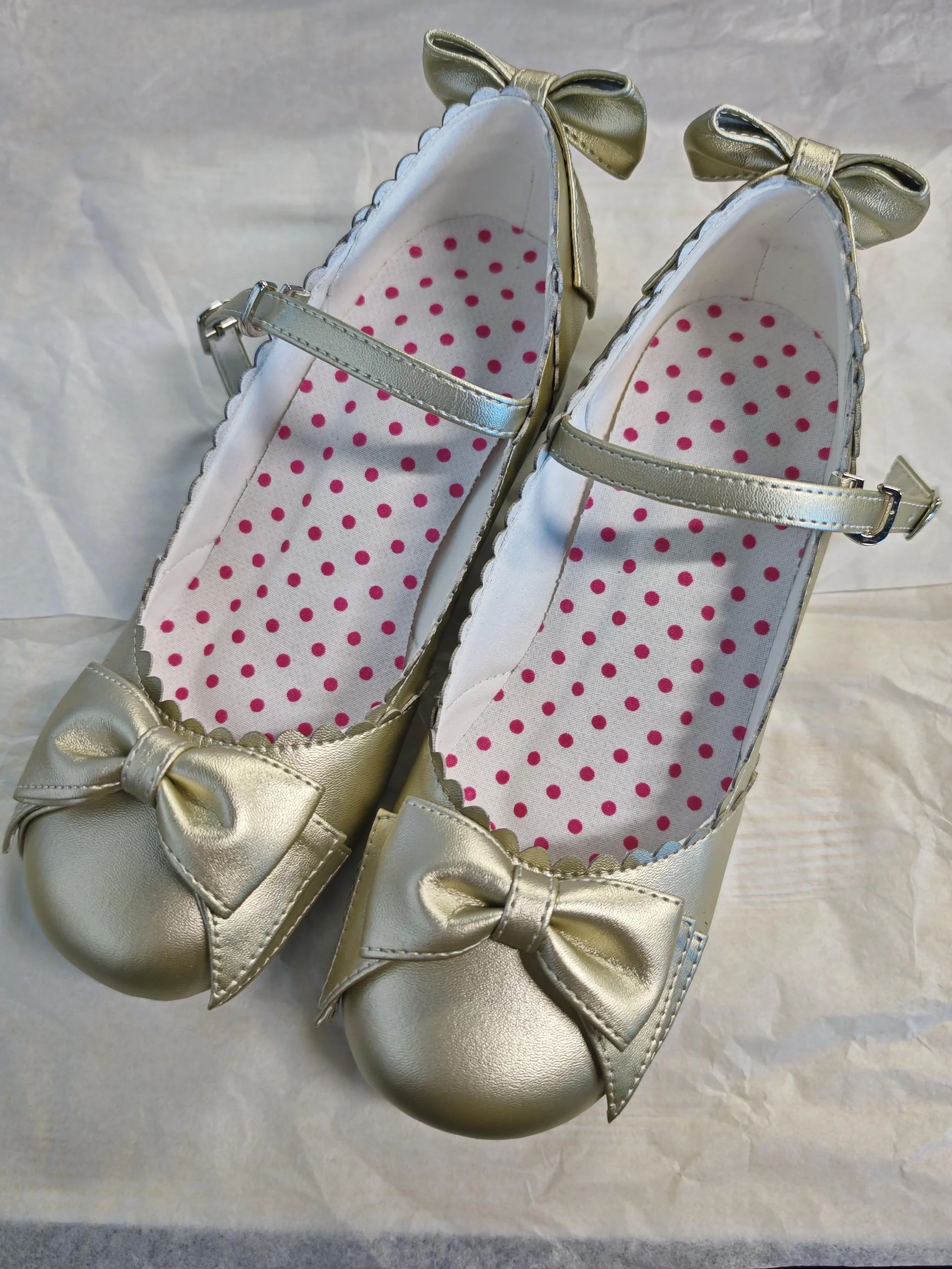 Round Toe Lolita Shoes Sweet Bow Design Size 33-41 - Image 33