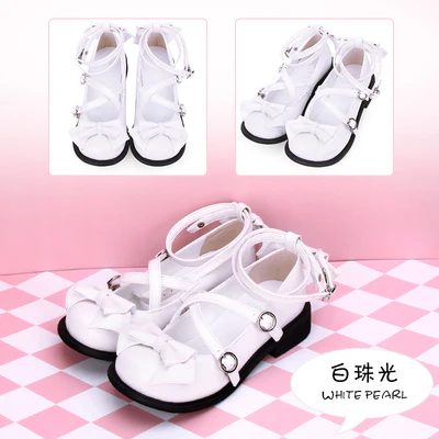 Angelic imprint - Sweet Lolita Bow Shoes, Low Heel, Round Toe - Image 7