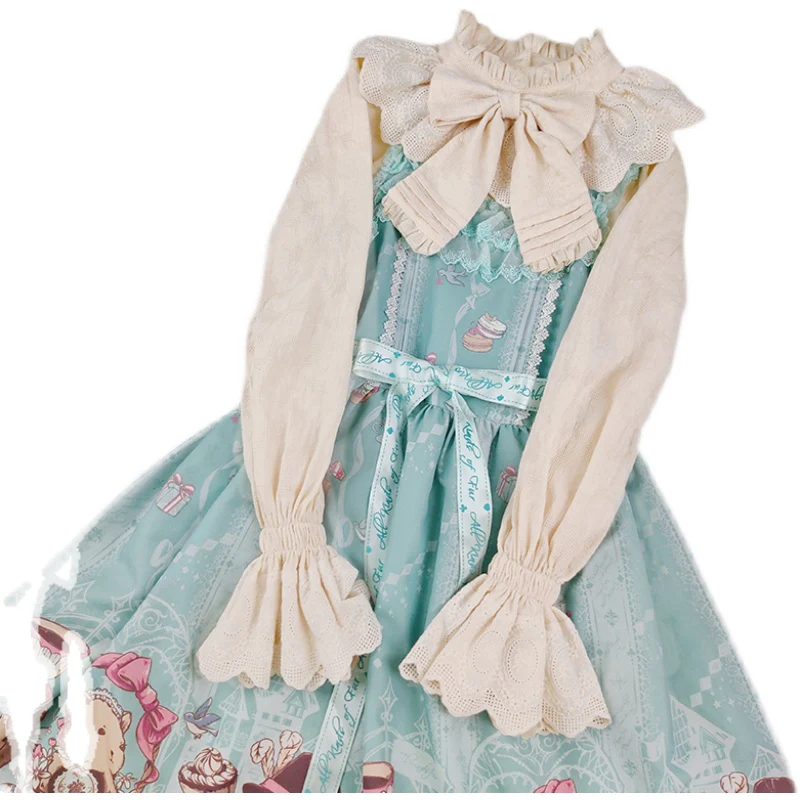 Plus Size Lolita Cotton Blouse - Image 11