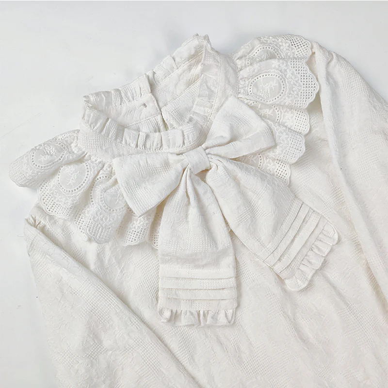 Plus Size Lolita Cotton Blouse - Image 3