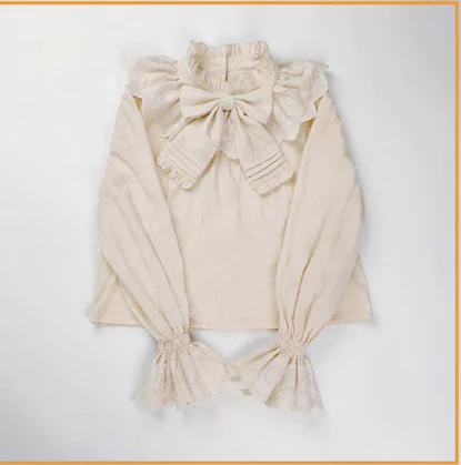Plus Size Lolita Cotton Blouse - Image 5