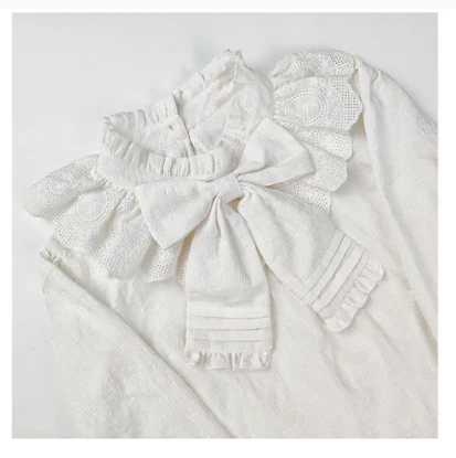 Plus Size Lolita Cotton Blouse - Image 7