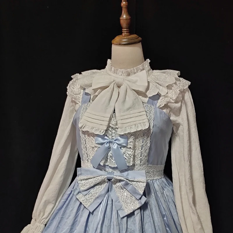 Plus Size Lolita Cotton Blouse - Image 9