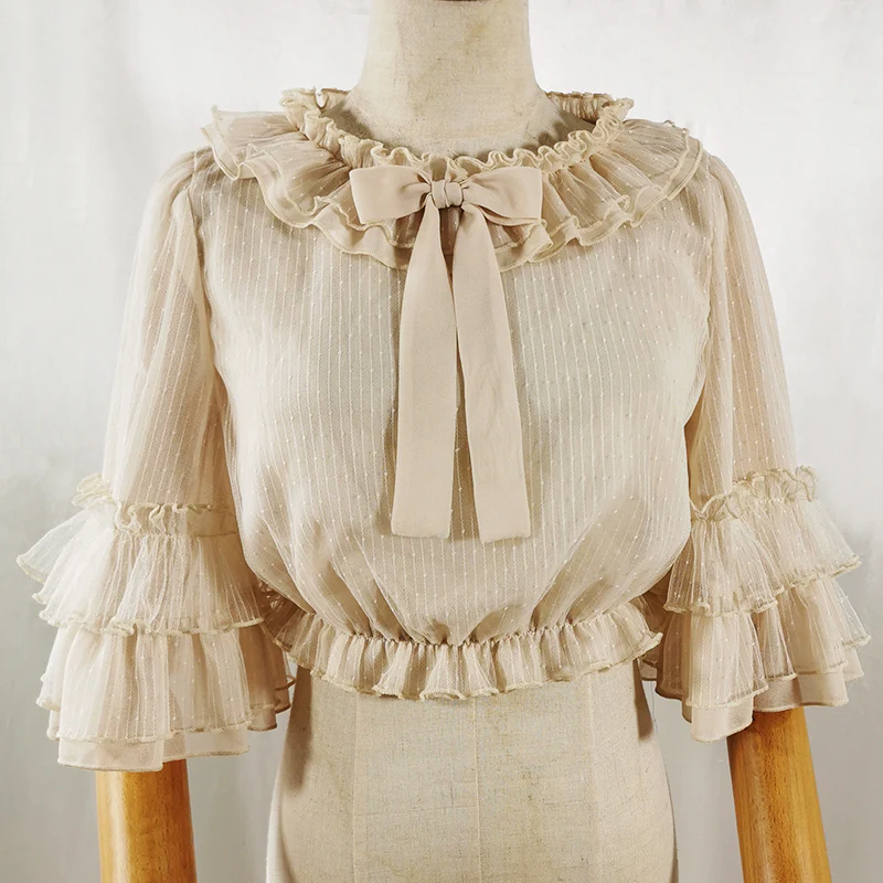 Princess Sleeve Chiffon Lolita Blouse - Image 4