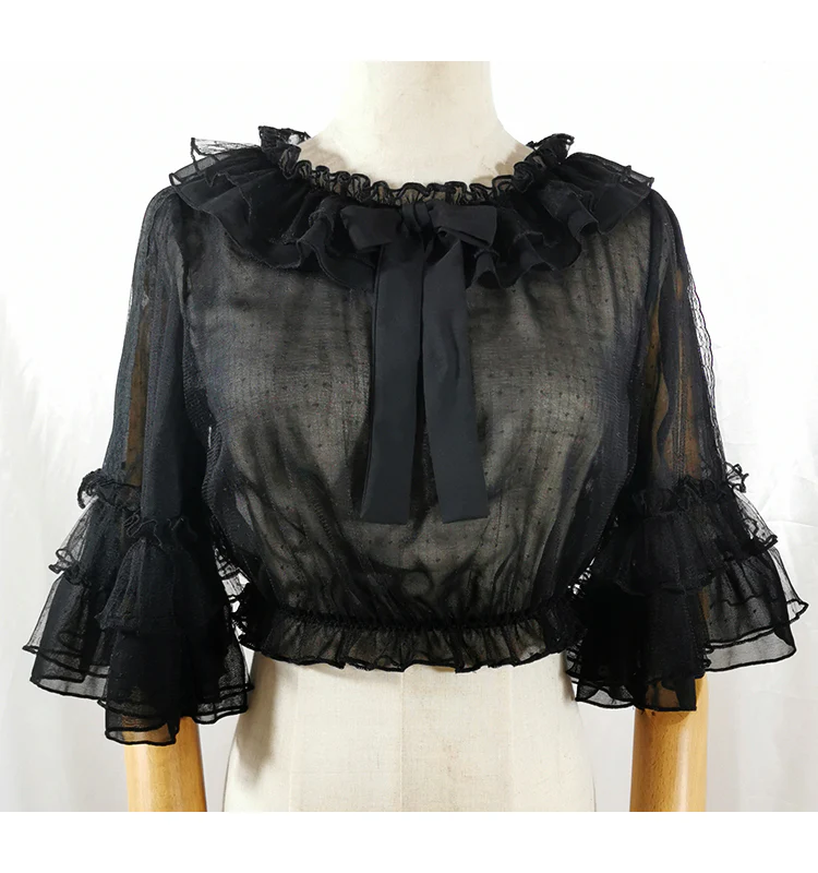Princess Sleeve Chiffon Lolita Blouse - Image 7