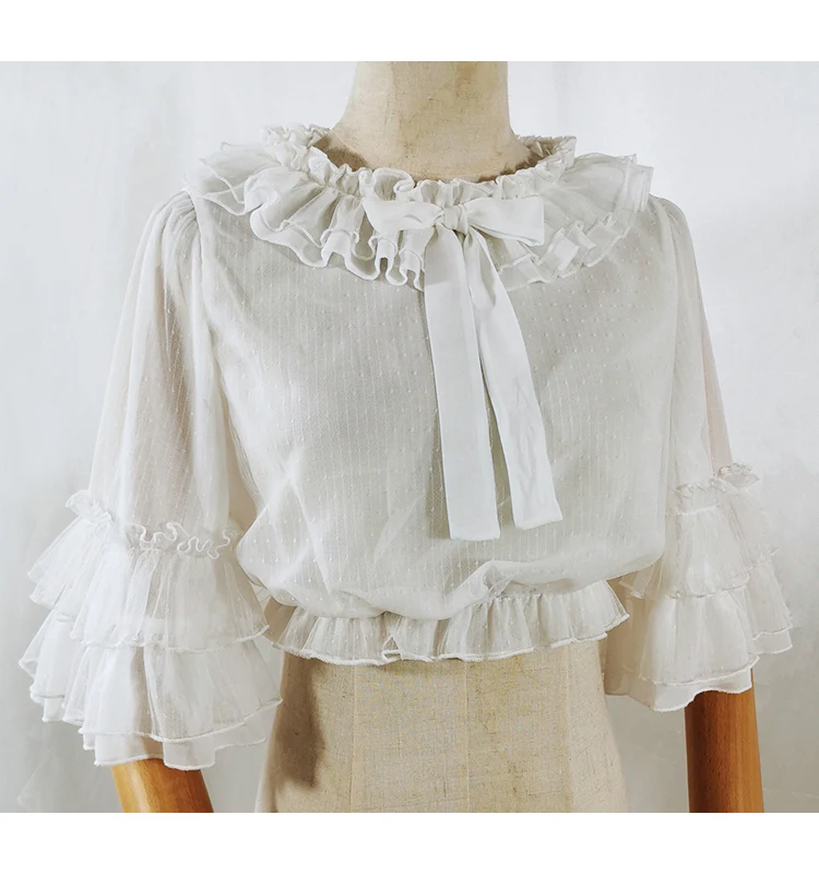 Princess Sleeve Chiffon Lolita Blouse - Image 8