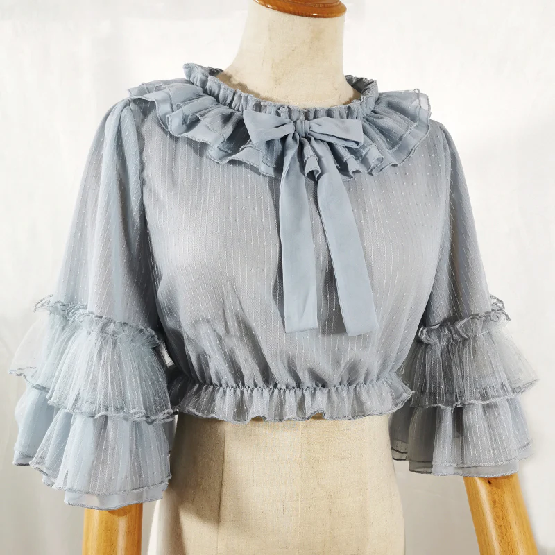 Princess Sleeve Chiffon Lolita Blouse - Image 9