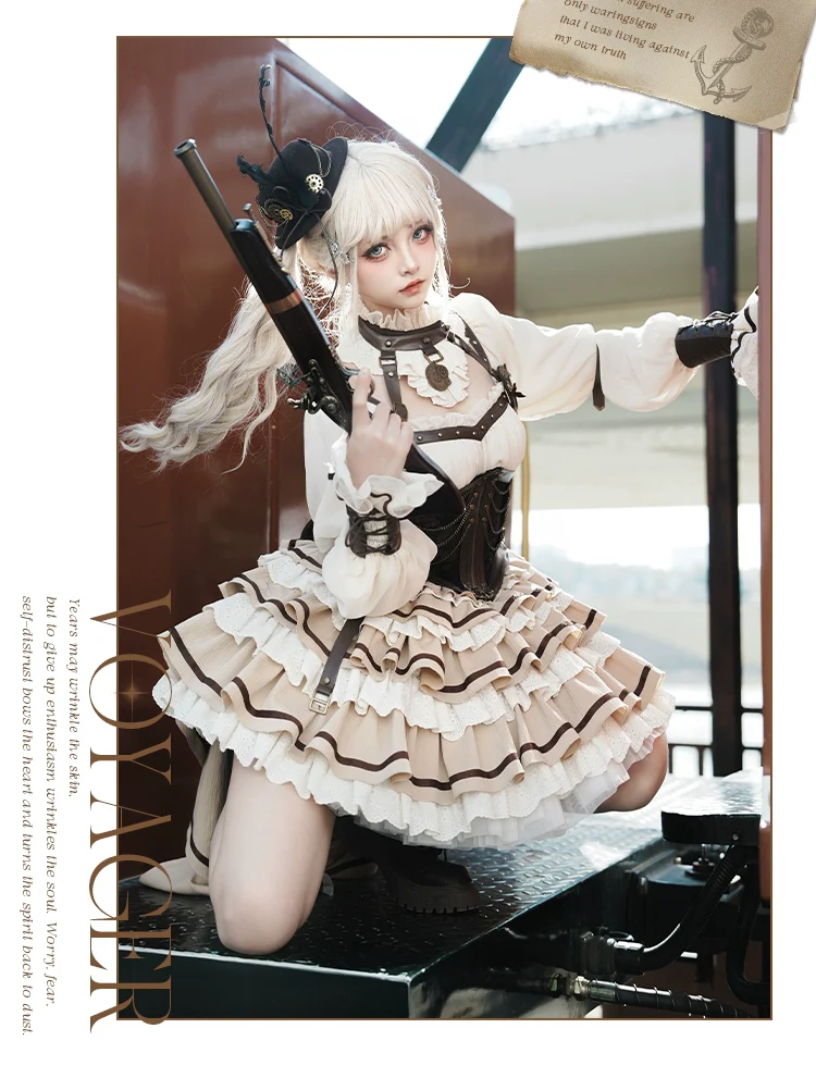 Time Sand Rear - Punk Lolita OP Cute Daily Lolita Dress - Image 10