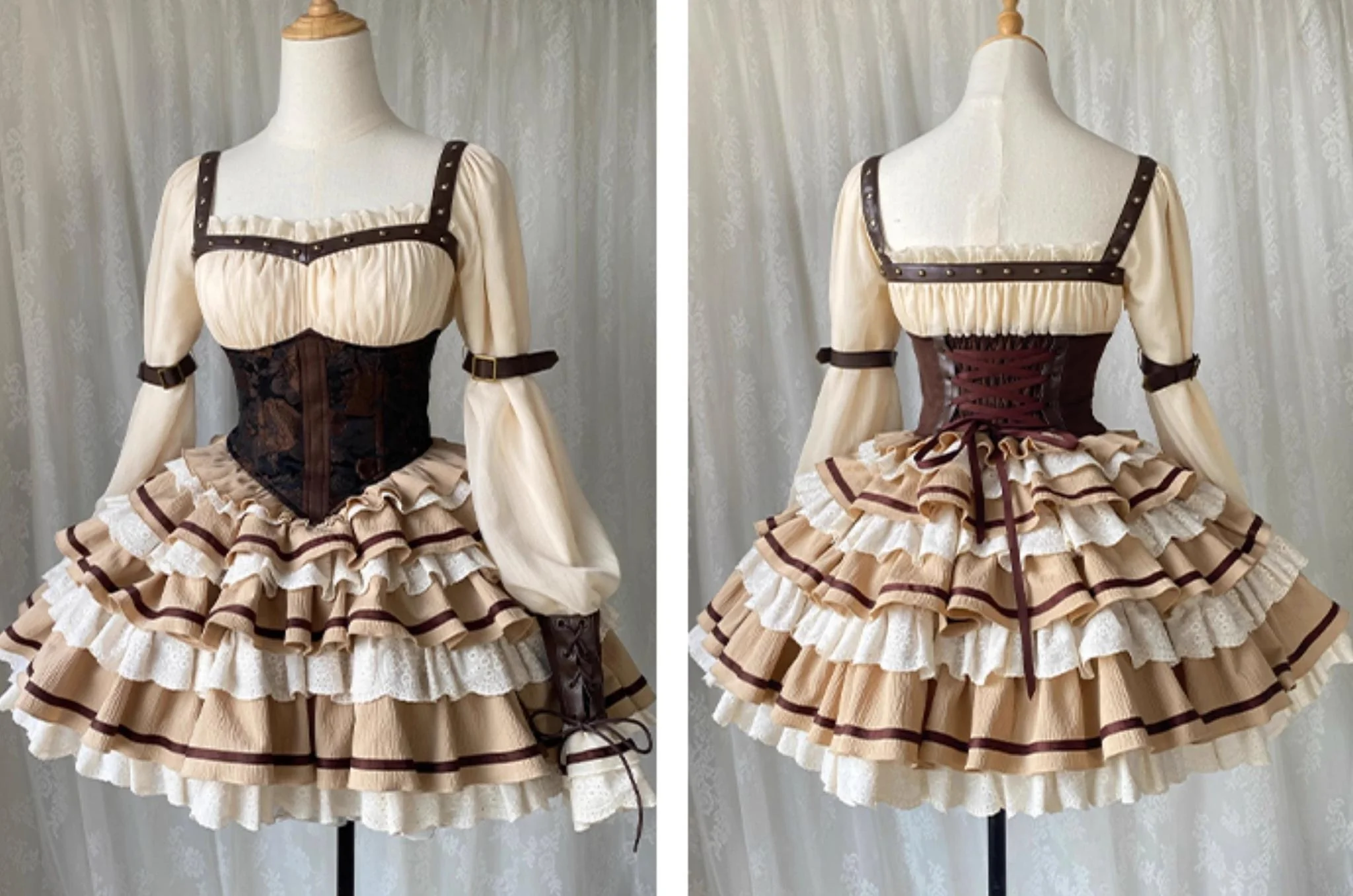 Time Sand Rear - Punk Lolita OP Cute Daily Lolita Dress - Image 17