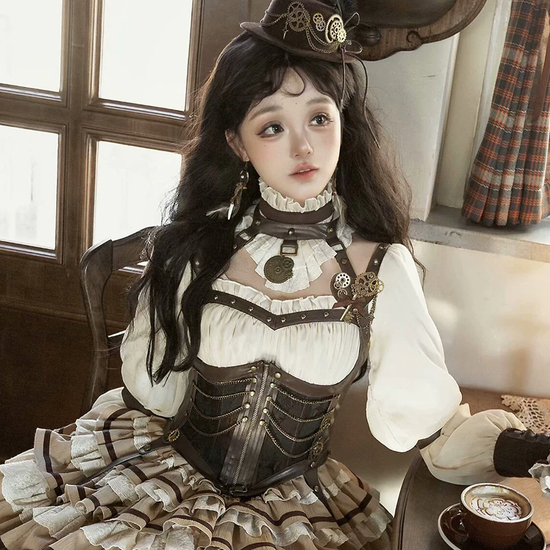 Time Sand Rear - Punk Lolita OP Cute Daily Lolita Dress - Image 5