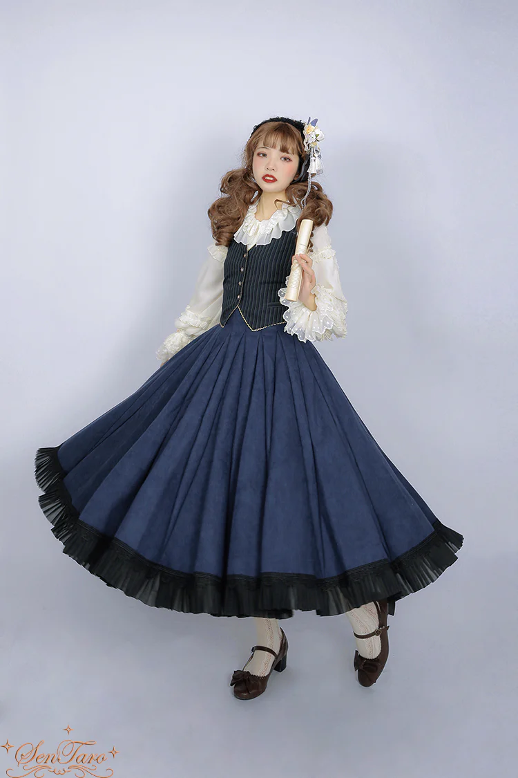 Canneles Elegant Classic High Waist Lolita Skirt - Image 10