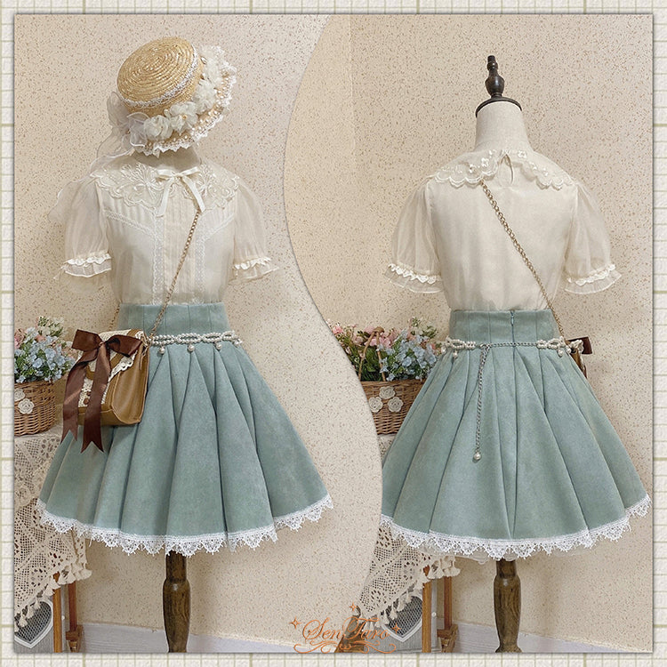 Canneles Elegant Classic High Waist Lolita Skirt - Image 13