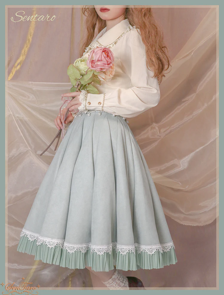 Canneles Elegant Classic High Waist Lolita Skirt - Image 15