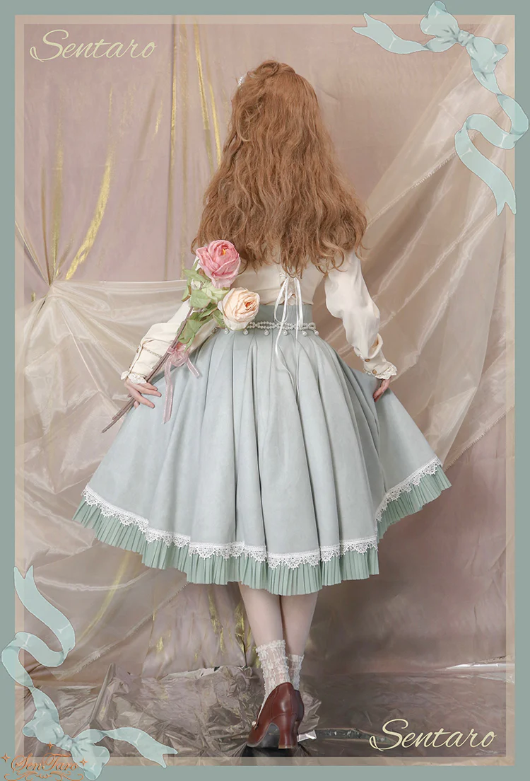 Canneles Elegant Classic High Waist Lolita Skirt - Image 19