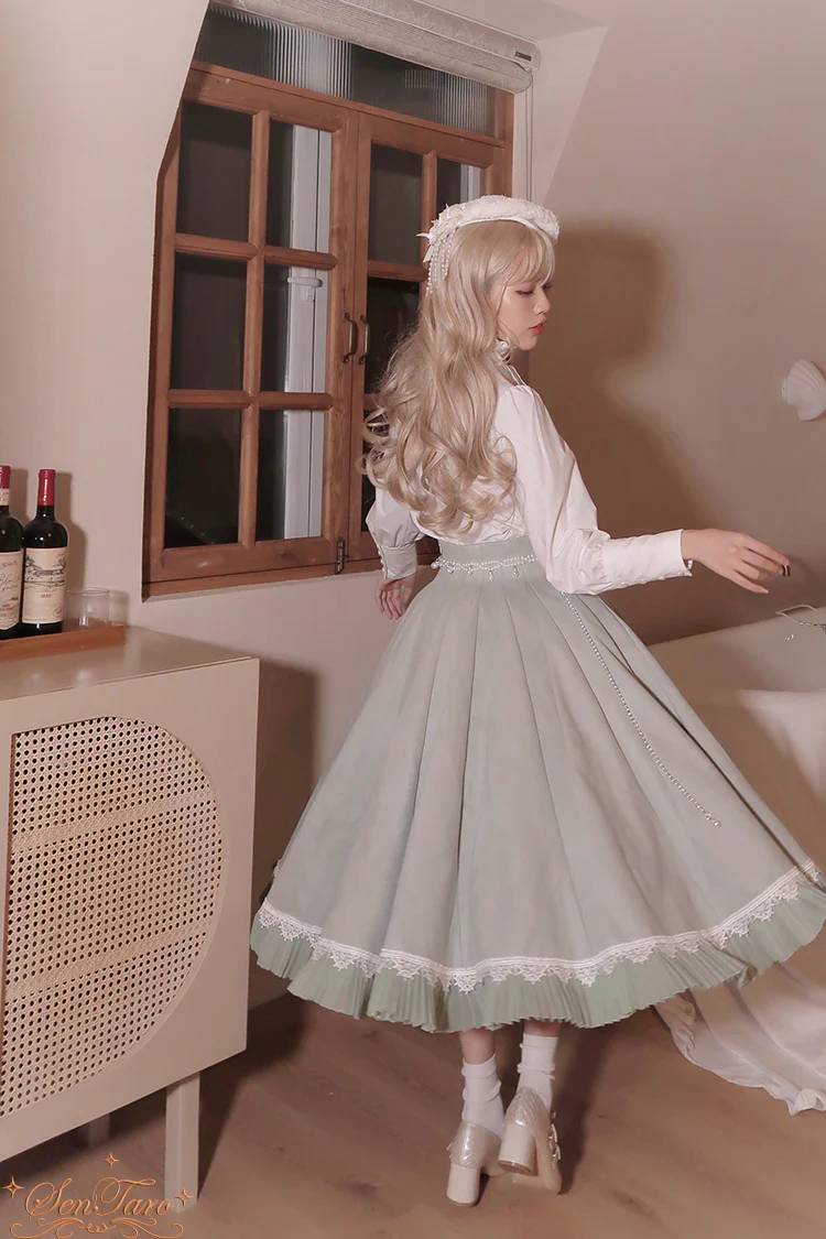 Canneles Elegant Classic High Waist Lolita Skirt - Image 2
