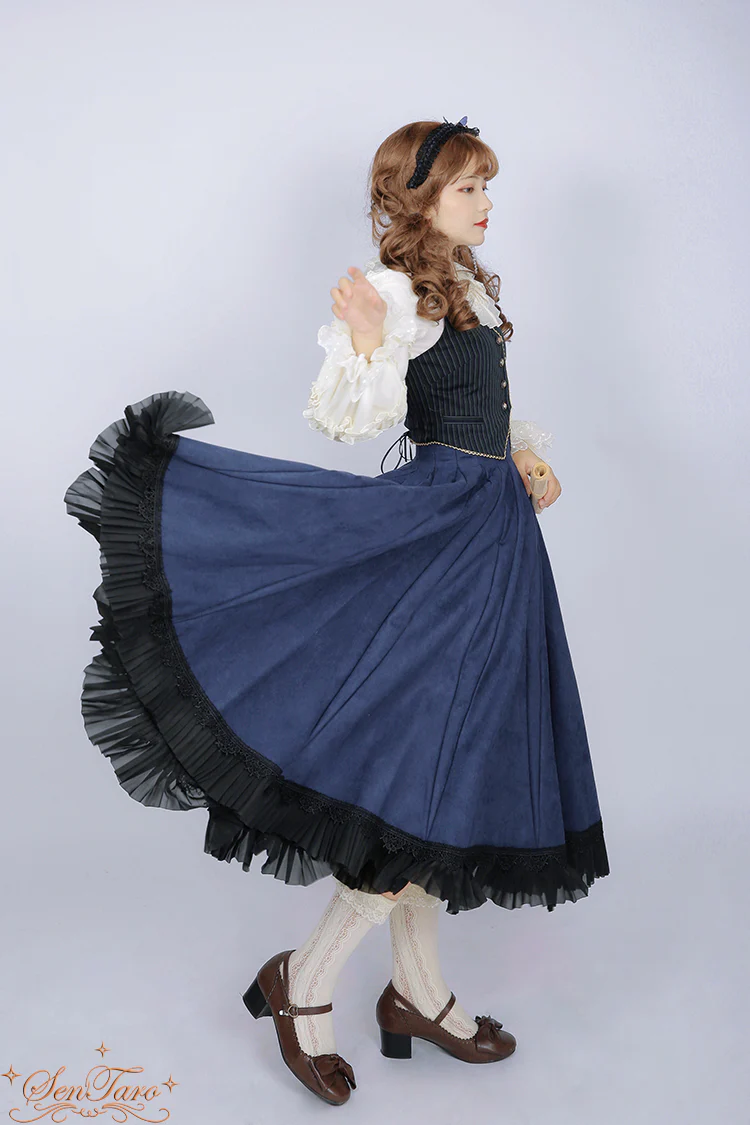 Canneles Elegant Classic High Waist Lolita Skirt - Image 21