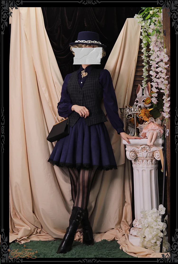 Canneles Elegant Classic High Waist Lolita Skirt - Image 30
