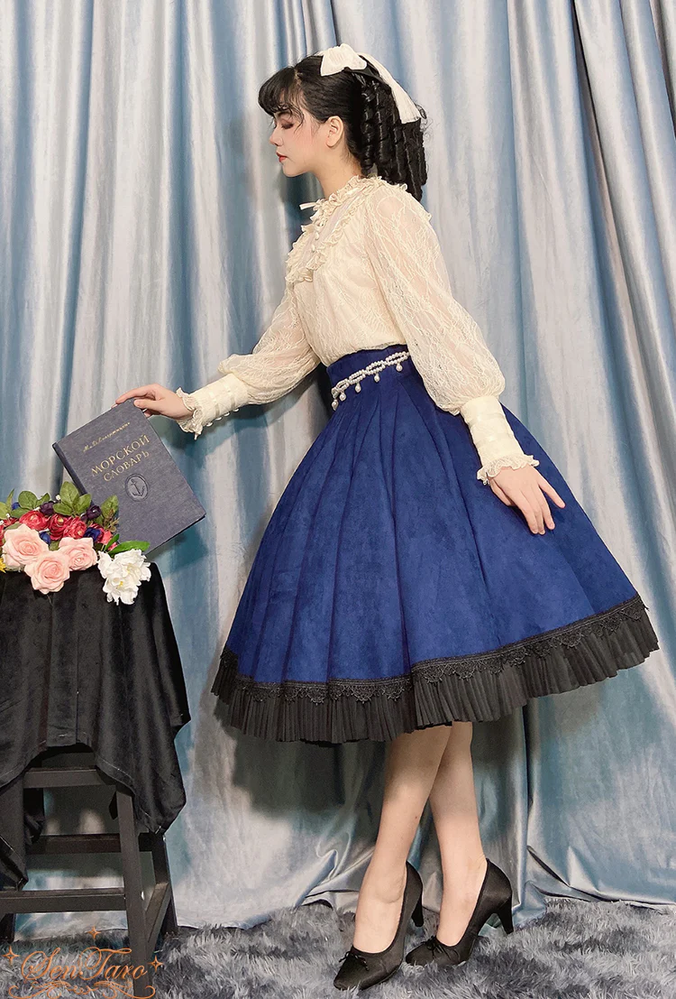 Canneles Elegant Classic High Waist Lolita Skirt - Image 31