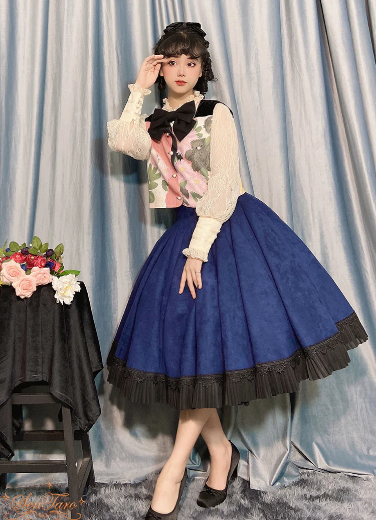 Canneles Elegant Classic High Waist Lolita Skirt - Image 33