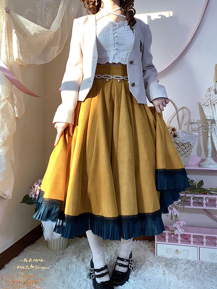 Canneles Elegant Classic High Waist Lolita Skirt - Image 36