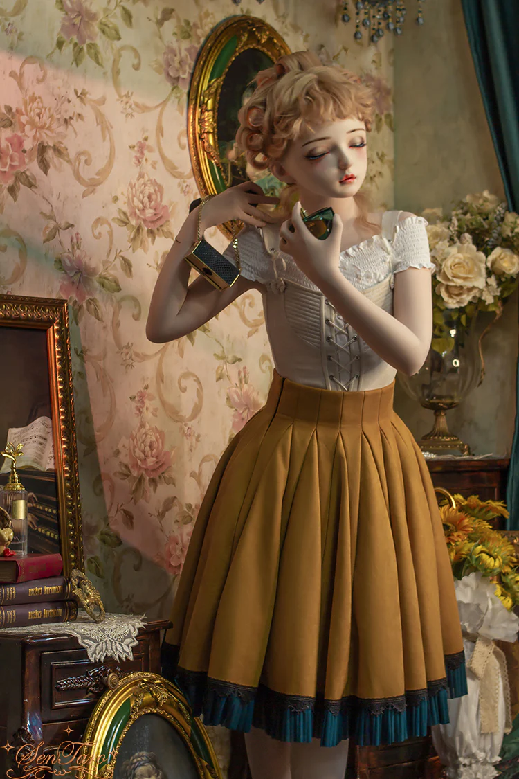 Canneles Elegant Classic High Waist Lolita Skirt - Image 42