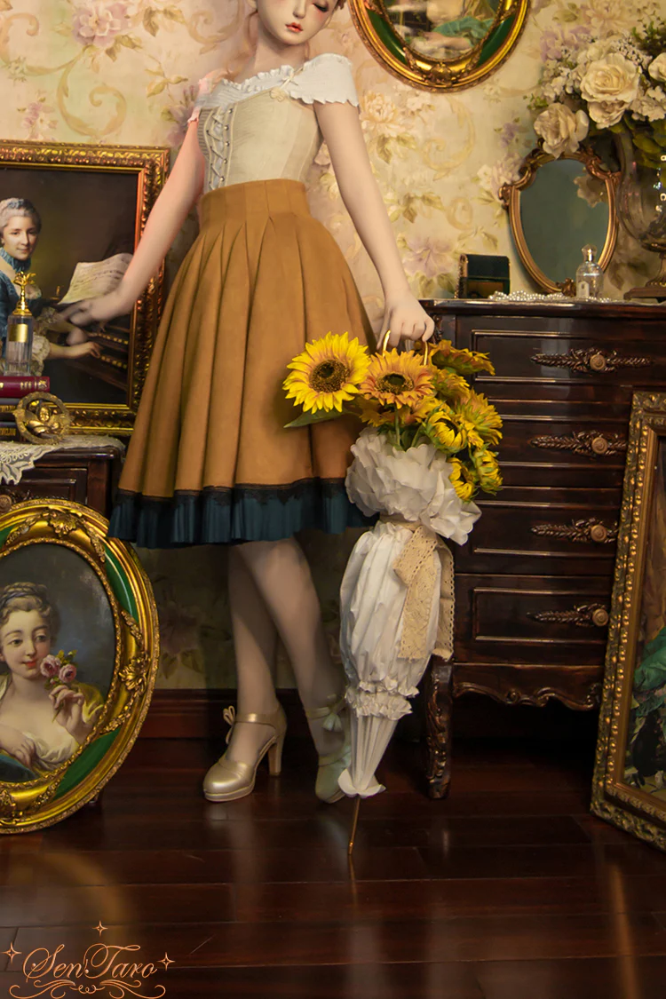 Canneles Elegant Classic High Waist Lolita Skirt - Image 44
